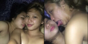 Quan hệ đồng tính gây sốt, hai cô gái nút lưỡi, bóp ‘vếu’